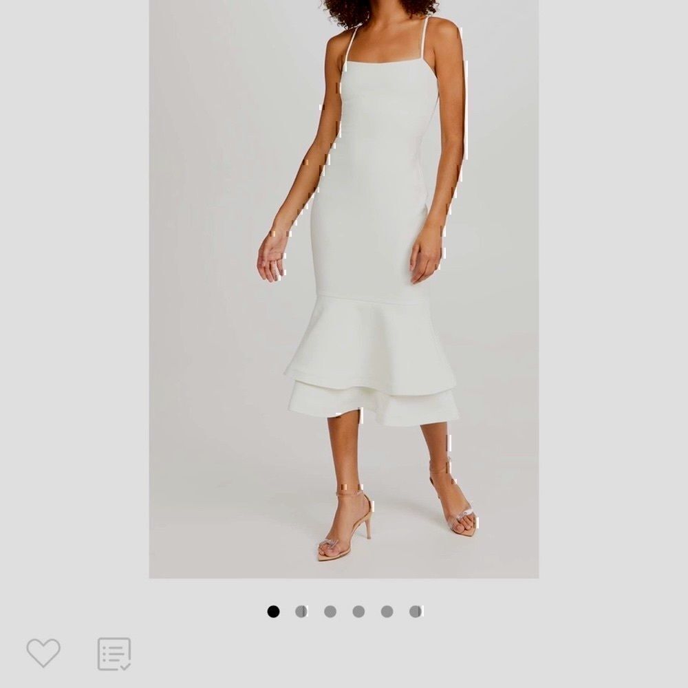 NWT - Likely white Aurora Gown Midi Length Size 0